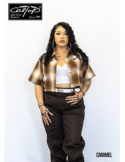 2000 S/S Girls Crop Tops : CARAMEL